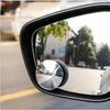 Einstellbare Auto Toter Winkel Glas Spiegel 360 Grad Seite Weitwinkel Rückansicht Kleine Rahmenlose Runde Spiegel Auto Sicherheit