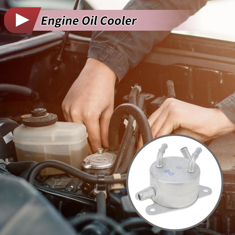 UXCELL Engine Oil Cooler No.3349342070 Transmission Oil Cooler Trans Cooler 1 Pcs