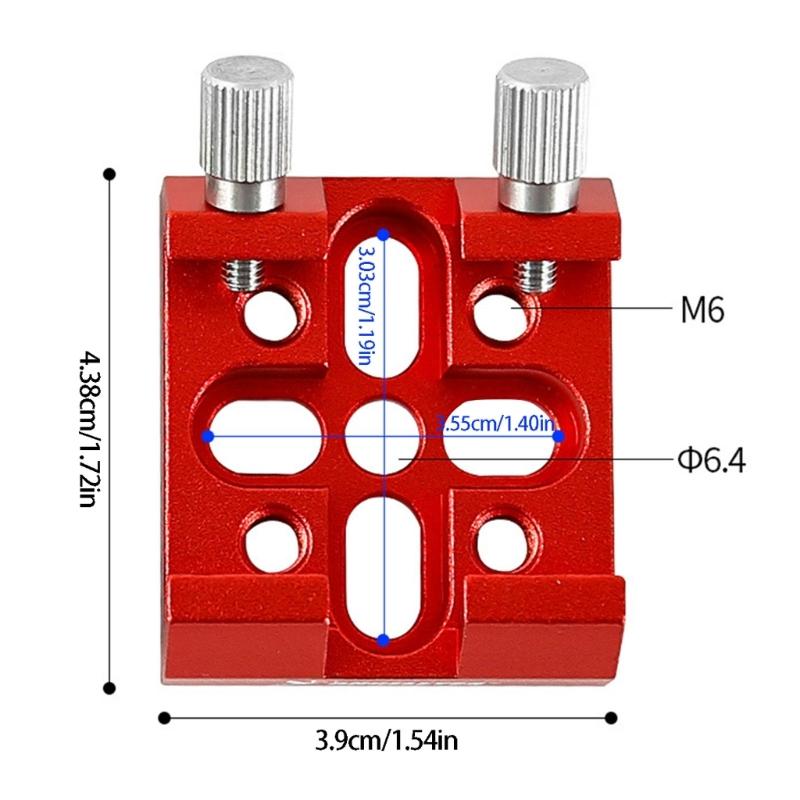 Redness And Black Anodized Crosses Dovetails Saddles For Telescopes With Quick Release Rail System