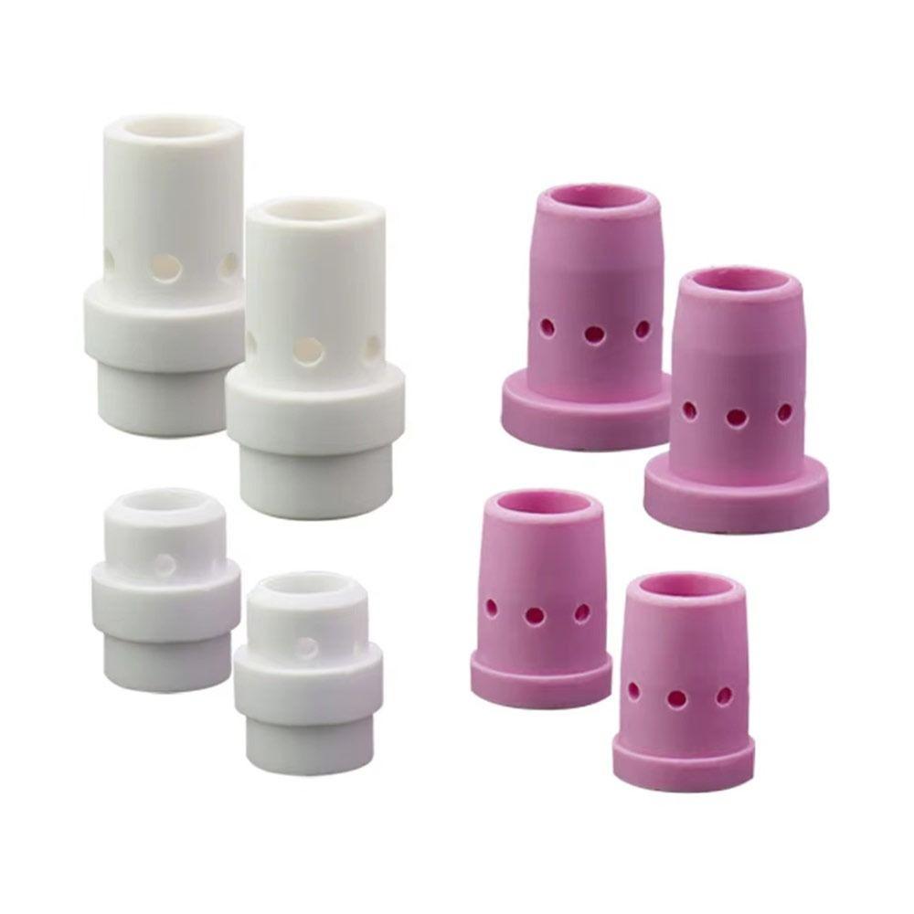 10Pcs Alumina Ceramic Ceramic Current Shunt Welding Torch Gas Diffuser for MIG CO2 Welding Torch