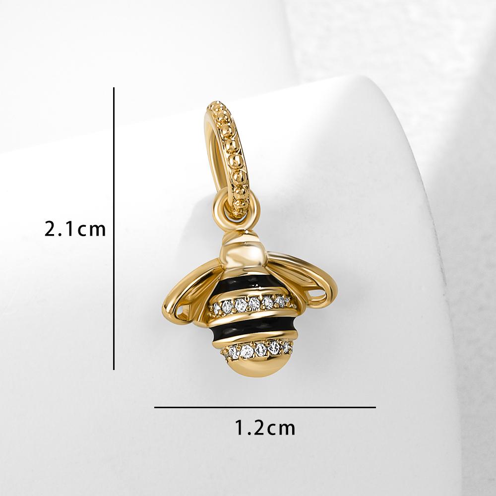 Copper Forest Series Luminous Firefly Dragonfly Spider Charm Bead Fit Original Pendant Bracelet Diy Women Jewelry