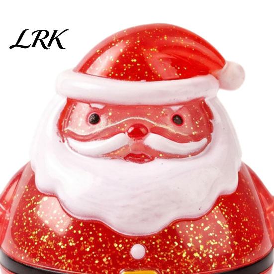 Creative Santa Claus Figures Squeeze Toy, Slow Rising Maltose Stress Relief Fidget with Holiday Party Favors Glitter, Soft TPR Christmas Pinch Fun Toy
