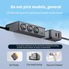 Fast Charging Car Adapter With PD18W QC3.0 4 Individual Switches Heat Resistant Design Lighter Adapter
