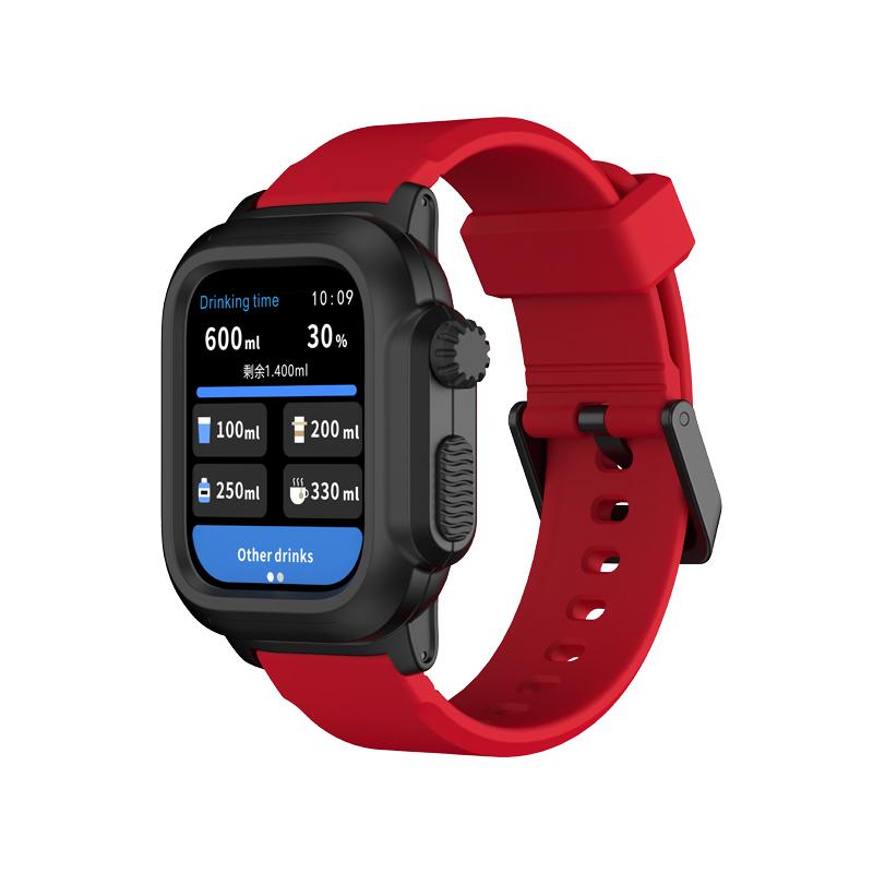 Waterproof Shell For Apple Watch Case 45mm 44mm 41mm 40mm 42mm Outdoor Sports Silicone Bracelet Wristband iWatch 9 8 7 6 5 4 SE