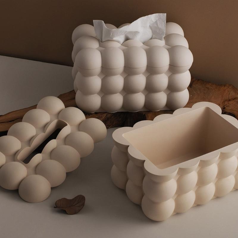 Washable Silicone Mould for Customizable Resin Tissue Holders Small Object Containers and Craft Designs