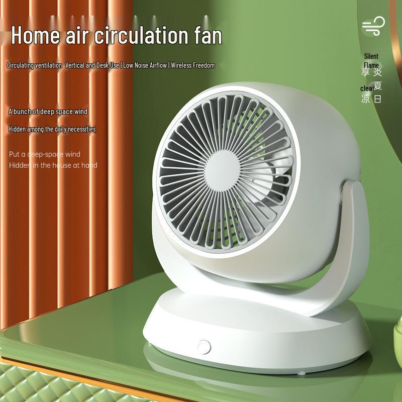 Compact USB-Powered Desktop Air Circulator Fan