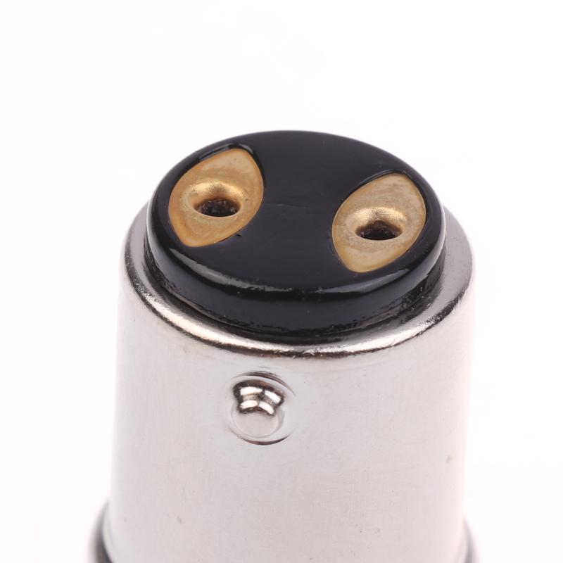 10Pcs B15 Brass-Nickel Plated Lamp Cap 1156 Single Contact Bayonet Auto Lamp Holder Ba15S Bay15D Auto Bulb Holder Cap