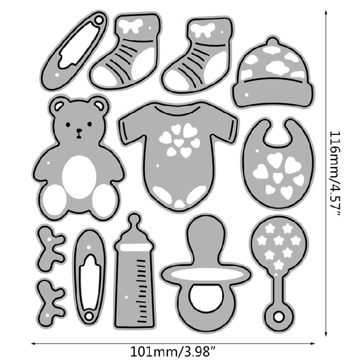 Decorative Embossing Die Cuts for Birthday Card Making DIY Scrapbooking Albums