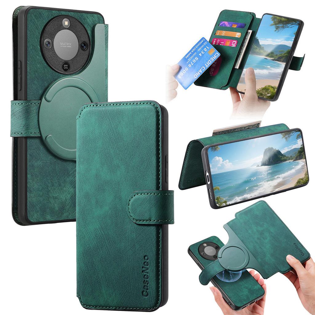 CASENEO MW-03 Detachable Wallet Case For Honor Magic8 Lite 5G / X9d 5G / X70 5G Leather + TPU Phone Cover