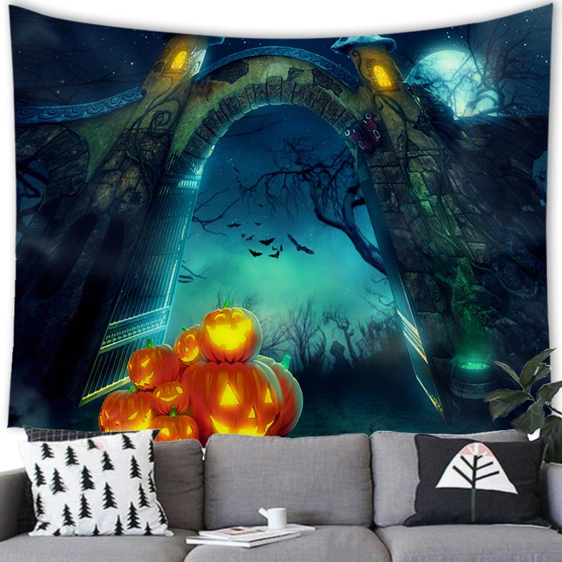 Celebrate Halloween Art Tapestry Wall Hanging Home Decor Tapestry Room Living Room Dorm Wall Decor Backdrop Cloth