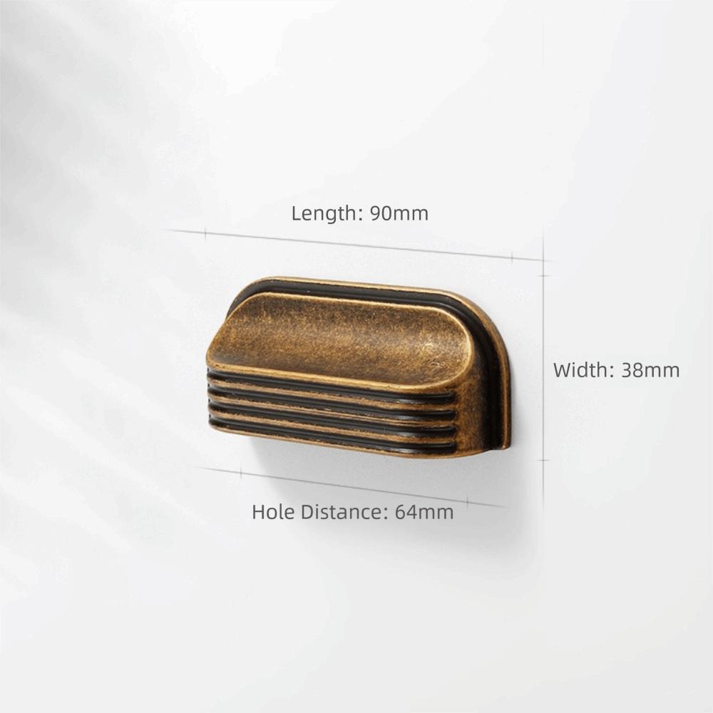 Zinc Alloy Material Drawer Pulls Curved Edges Design Drawer Handles Kitchen Cabinets