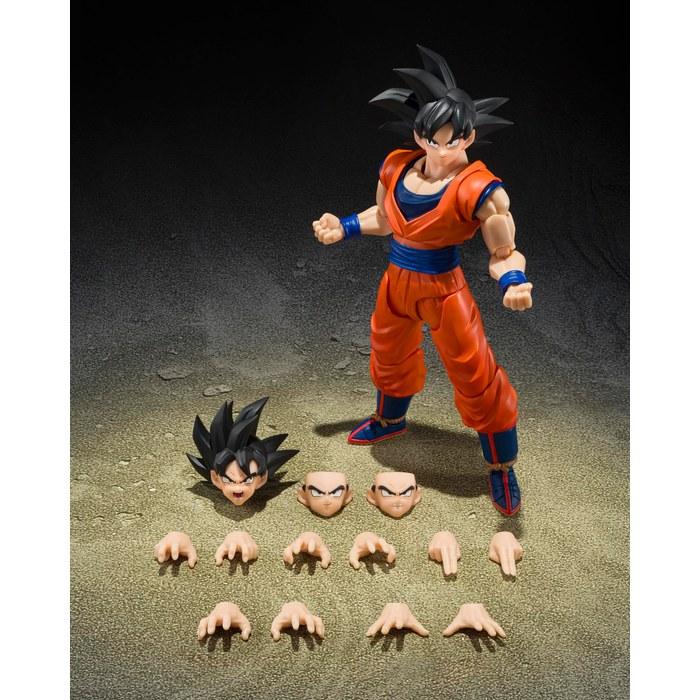 TAMASHII NATIONS S.H.Figuarts Dragon Ball Z Son Goku <Kindhearted Saiyan> 145mm PVC & ABS Action Figure, Multicolor