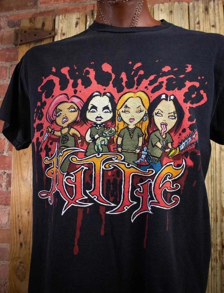 Rare Kittie Band Cotton Shirt Unisex Concert S to 5XL SN252 Unisex T-Shirt L