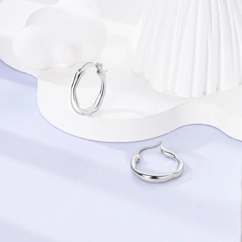 925 Silver Women's Sparkling Pavé Cubic Zirconia Flowing Curve Earrings Luxury Exquisite Engagement Wedding Premium Earrings