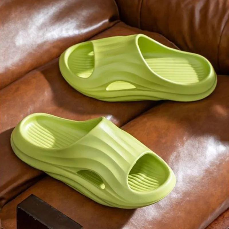 Fashion Soft Sole Platform Slippers for Women Summer Home Thick Bottom Cloud Slides Woman Sandals Non-Slip Comfort Beach Flip Flops