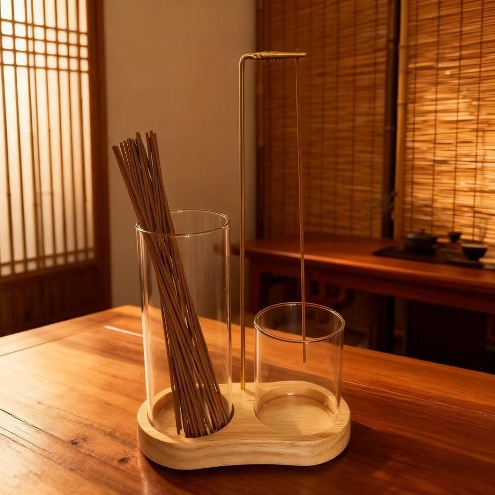Zen Style Incense Stick Stand Minimalist Incense Burner Glass Incense Holder  Wellness Center