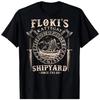 Flokis Shipyard Kattegat Viking Ship and Sword BLACK T-shirt 1799
