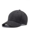 Autumn Winter Warm Wool Blend Baseball Cap, Thickened Fleece Lined, Unisex Cold Weather Casual Sports Hat