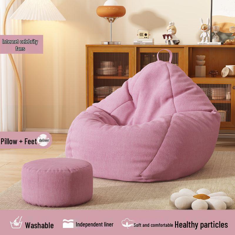 Lazy Recliner Sofa: Convertible Beanbag Chair for Balcony & Bedroom