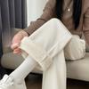Lamb Velvet Wide-leg Pants, Women's Pants, Warm and Velvet Winter Casual Loose Thickened Straight-leg Pants