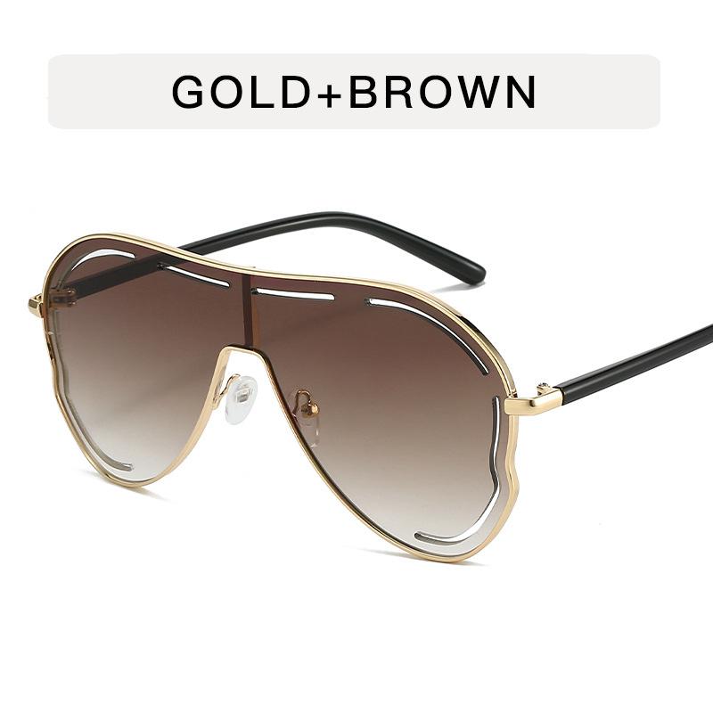 European American Style Sunglasses Male Big Size Hollow Out Women Sunglasses Vintage Stylish Sun Glasses for Woman
