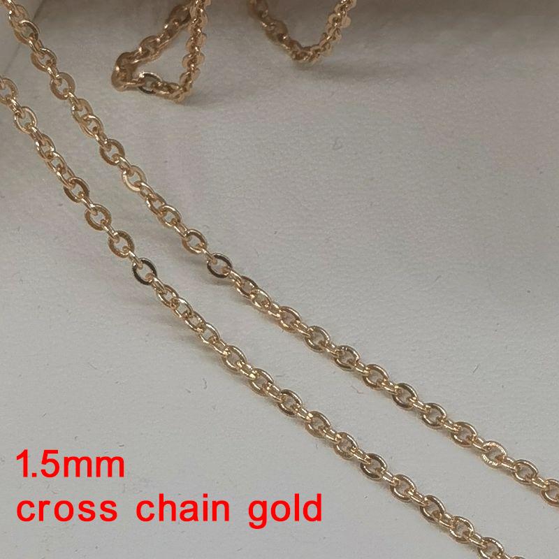 2 meters Stainless Steel Rolo Bulk Chains Cable Link Chain for Neckalce Bracelet Jewelry Making DIY Accessories Wholesale