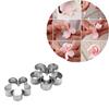 3 pcs of Flower Shaped Cookie Cutters, Stainless Steel Rose Petals Fondant Cutters Pastry Biscuit Molds for Baking DIY