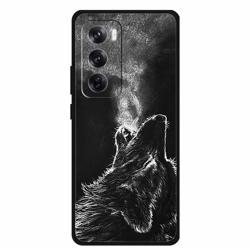 Funda For OPPO Reno 12 / Reno12 Pro Global Case Fashion Printed Soft Silicone Back Cover For Reno12 Pro Cat Phone Case Reno12 5G