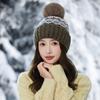 Winter Retro Jacquard Ethnischer Wind Warme Samt Verdickte Kältefeste Strickmütze Outdoor Reithut Ohrenschutzmütze