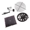 18V 12W Solar Exhaust Fan Kit Waterproof DC Brushless Round Solar Panel Cooling Fan for Workshop