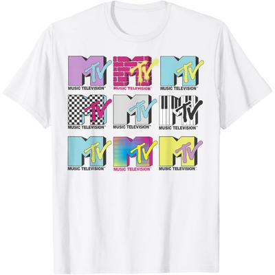 MTV Logo Stack Style Graphic T-Shirt T-Shirt