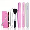 9-piece Professional Manicure Set - Complete Nail Care Kit with Cuticle Pusher,Nail Clippers,Files-Pedicure Tools for Home Salon