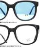 Big Frame Wellington Sunglasses UV Protection Unisex F Black x Blue [One Colors] Men's (4)
