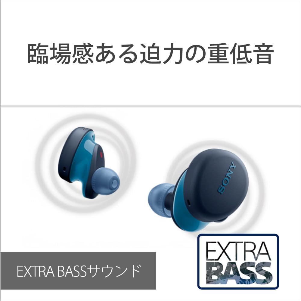 Sony WF-XB700 True Wireless Earphones: Deep Bass Model / Up To 9 Hours Continuous Playback / Built-in Microphone / 2020 Model / 360 Reality Audio Cert