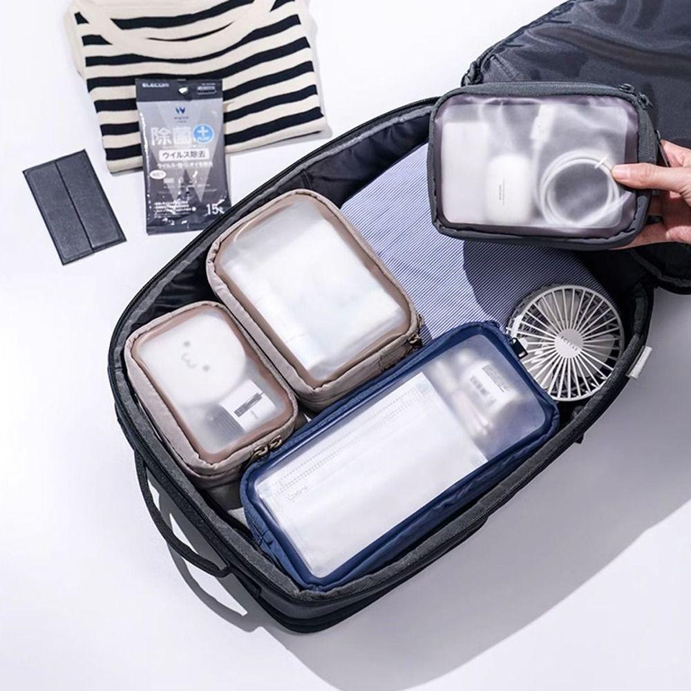 Waterproof Charger Cable Organizer 1/2/3 Compartment Digital Accessories Case Cosmetic Storage