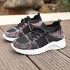 Lightweight Breathable Knitted Sneakers Women Fashion Colorful Striped Casual Shoes Woman Comfort Non Slip Running Sports Shoes