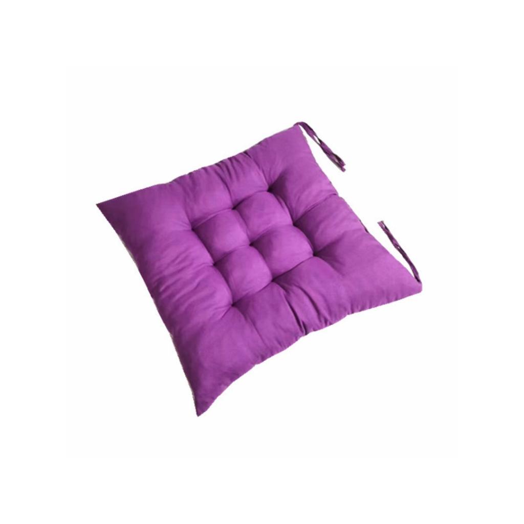 Solid colored frosted thick dining chair cushion, office, bedroom, living room cushion