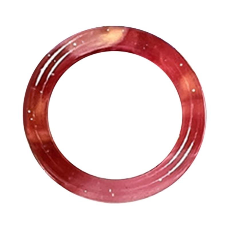 Retro Transparent Colourful Acrylic Resin Round Rings Minimalist Geometric Rings For Girls Colorful Marble Pattern Jewelry Gifts