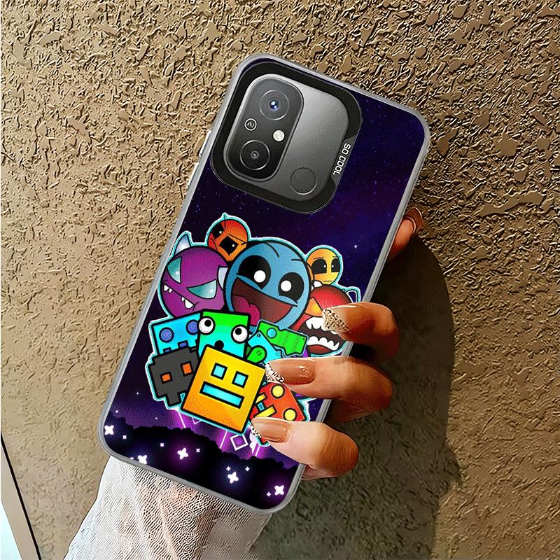 Geometry Dash Game Shockproof Phone Case for Xiaomi Poco X7 X6 X5 X3 Pro F7 Ultra M8 Redmi 15C 15 14C 13C 12C 10C 13 12 10