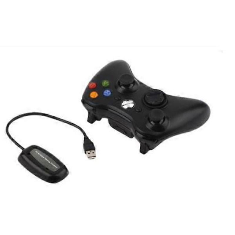 Wireless Xbox 360 Controller 2.4 GHz Gamepad Joystick Wireless Control (Black)