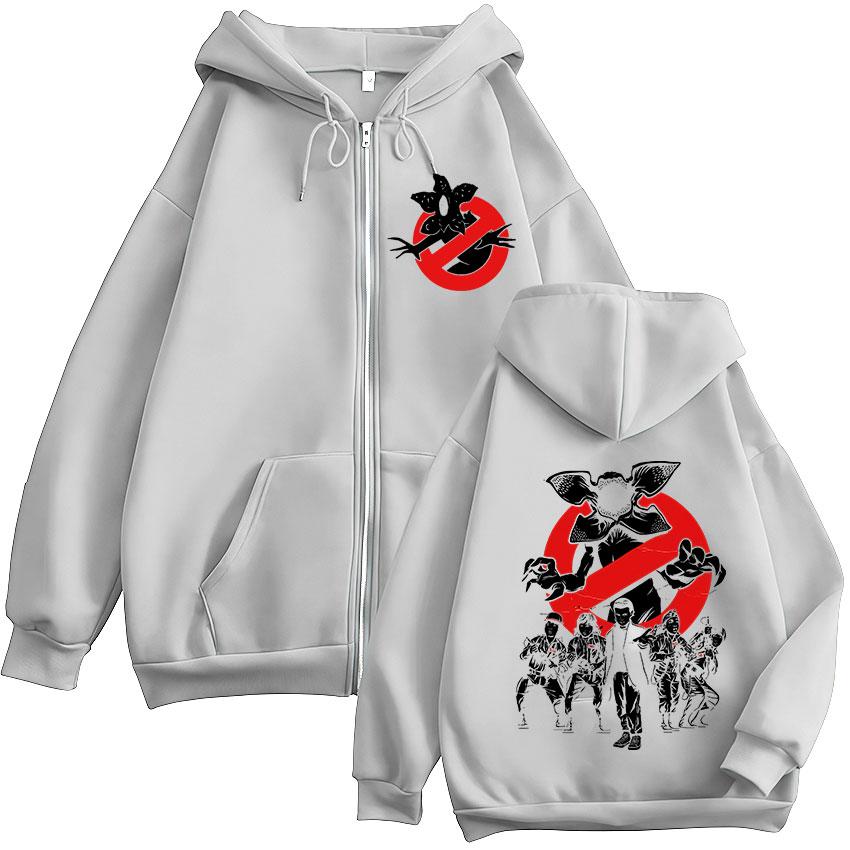 Eddie Munson Eleven Demogorgon Fiore Cannibale Felpe con Zip Uomo Donna Moda Felpe con Cappuccio e Zip Giacca Felpa Casual