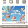 Birthday Party Backdrop Polyester Banner Photo Booth Decoration 85