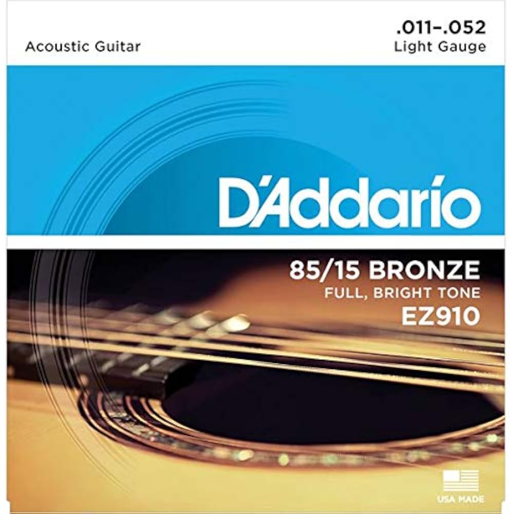 [Set of 3] D Addario Daddario EZ910 Acoustic Guitar Strings