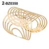 Het mode Unisex Geometrisk Urholkad Guld Silver Armring Punk Manschett Vridet Armband