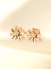 Minimalpiercing 14K Internal Carved Cubic Flower Labret Piercing