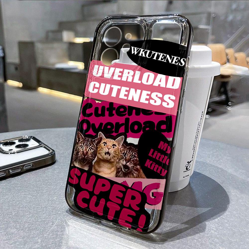 Cat Phone Case For iPhone 13 Cases iPhone 11 16 Pro Max 14 15 12 XR 13pro 16pro 16promax 13promax Soft TPU Clear Covers Fundas