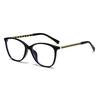 Myopia Glasses Female Tr90 Big Face Thin, The Same Glasses Frame Anti-Blue Light 2157