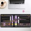 Gamer Mouse Pad Computer overlock Mousepad Office Accessories Keyboard Anime Starship Blueprint Extended Large Nonslip Desk Mat