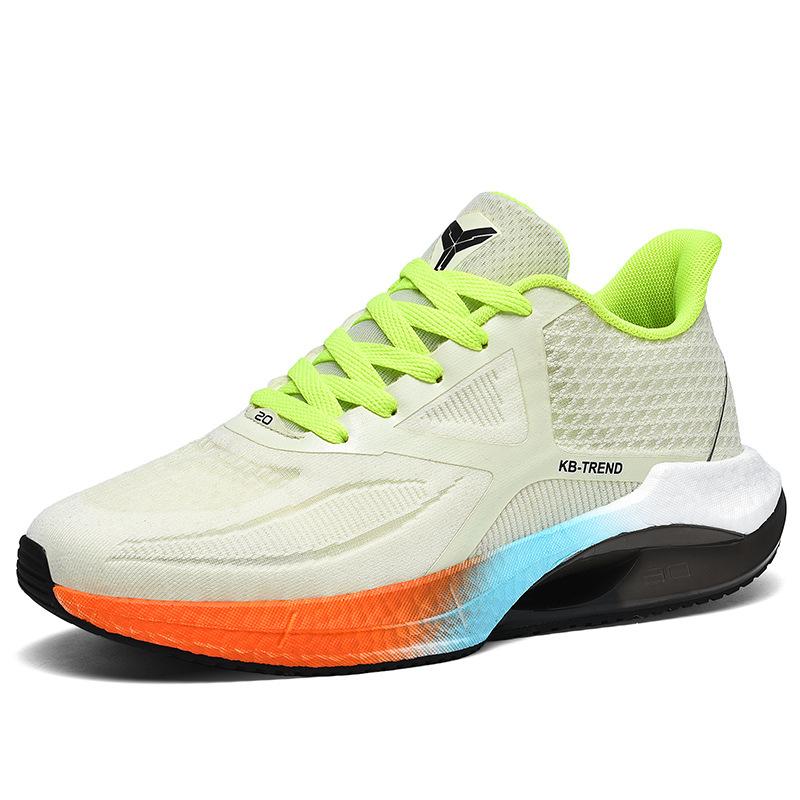 

Live broadcast four-season popcorn ultra-light men s shoes large size thick-soled couple breathable casual dad shoes fly-woven sneakers 36