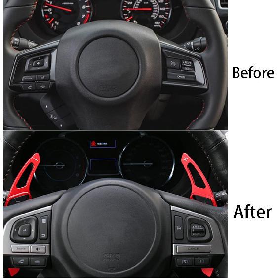 Aluminum Alloy Paddle Shift Steering Wheel Shifter Extension for Subaru Impreza WRX Legacy XV Crosstrek Forester Legacy WRX Ascent BRZ Scion FR-S
